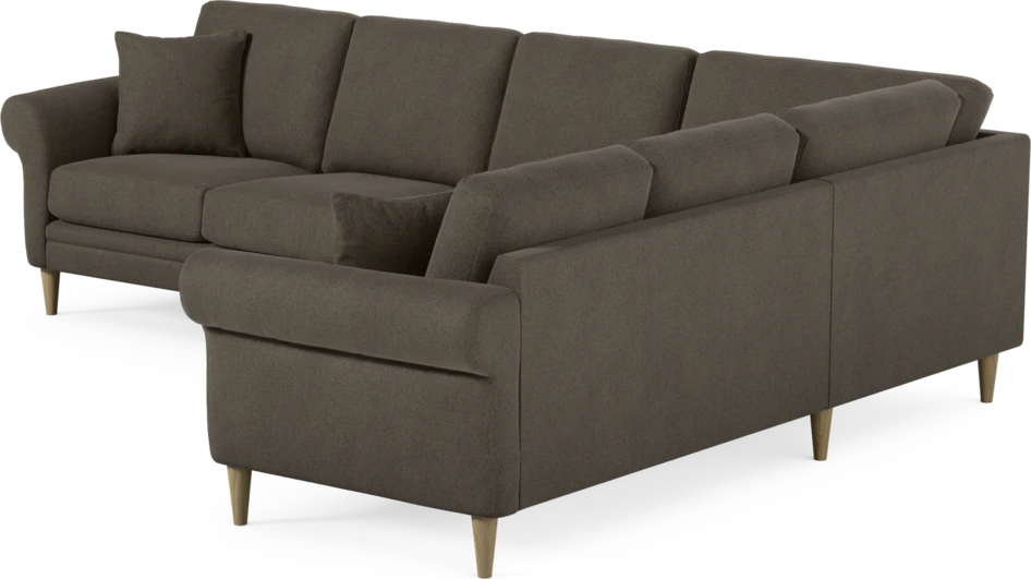 Eden - Hörnsoffa, 3+2-sits - Brun