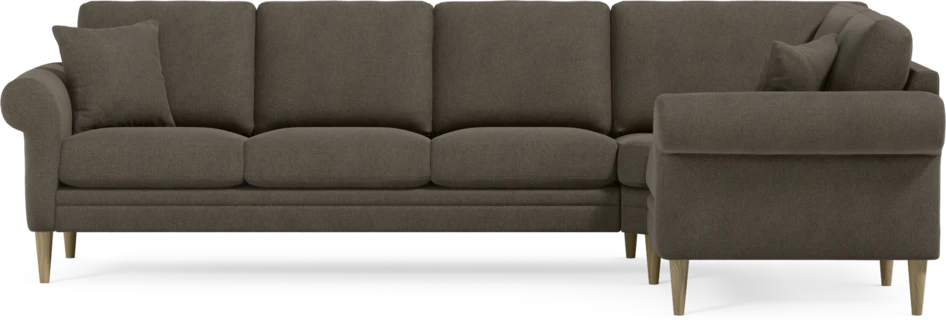 Eden - Hörnsoffa, 3+1-sits - Brun