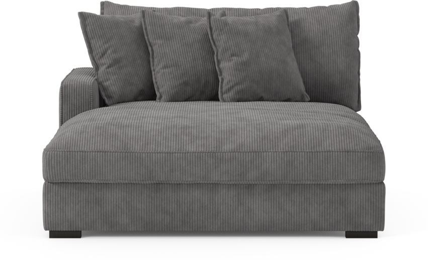 Rossi - Schäslong XL vänster - Grå