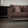 Harper - 3-sits soffa med divan höger - Rosa