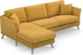 Eden - 2,5-sits soffa med schäslong - Gul