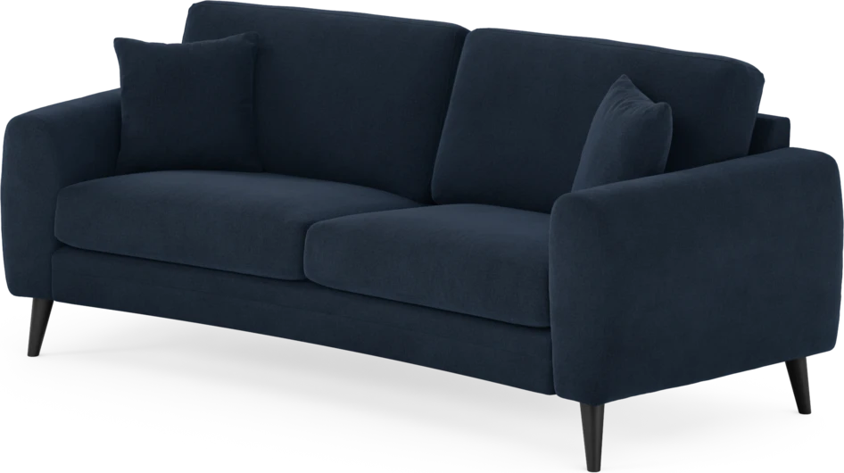 Eden - 2,5-sits soffa svängd - Blå