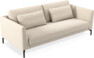 Willow - 3-sits soffa, hel dyna, fast klädsel - Beige