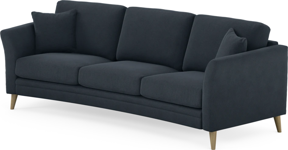 Eden - 3-sits soffa svängd - Blå