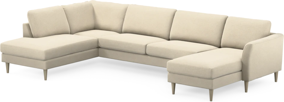 Bridge - 3-sits soffa med divan vänster och schäslong höger - Beige