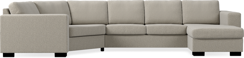 Nevada - 3-sits soffa med cosy hörn vänster och schäslong höger - Beige