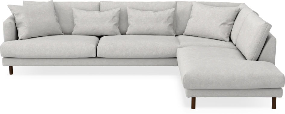 Harper - 3-sits soffa med divan höger - Grå