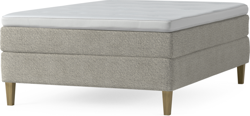 Delux Sense - Kontinentalsäng, enkelsäng 140 cm med bäddmadrass och sängben