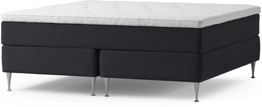 Delux Exclusive - Kontinentalsäng, dubbelsäng med bäddmadrass och sängben