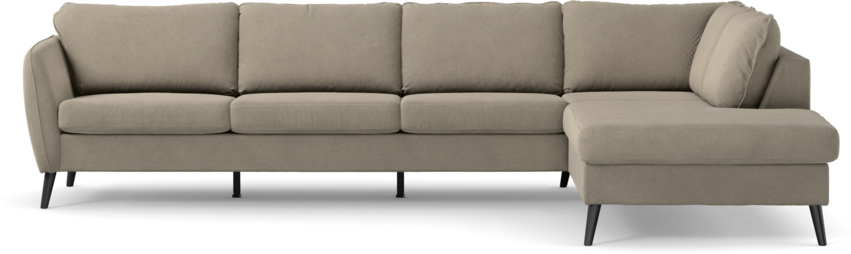 County - 3-sits soffa med divan höger - Beige