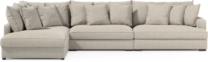 Rossi, 4-sits soffa med divan vänster