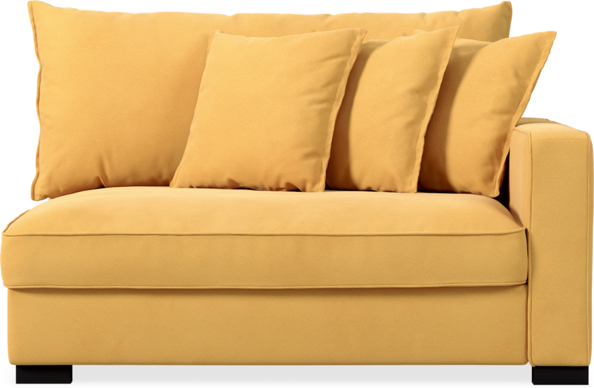 Rossi - 2-sits med armstöd höger - Gul