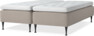 Delux Sense - Ramsäng, dubbelsäng med bäddmadrass - Beige