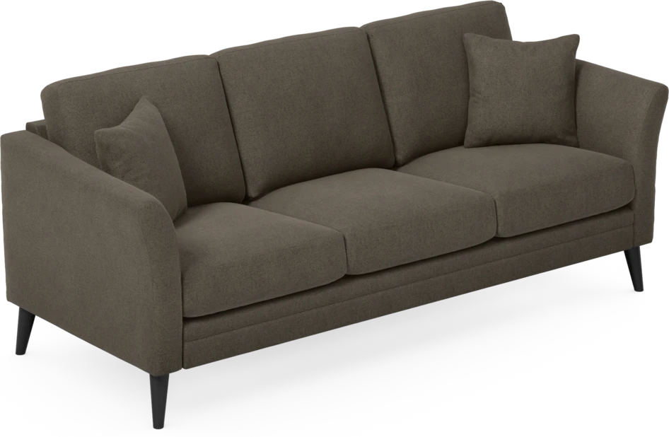 Eden - 3-sits soffa - Brun