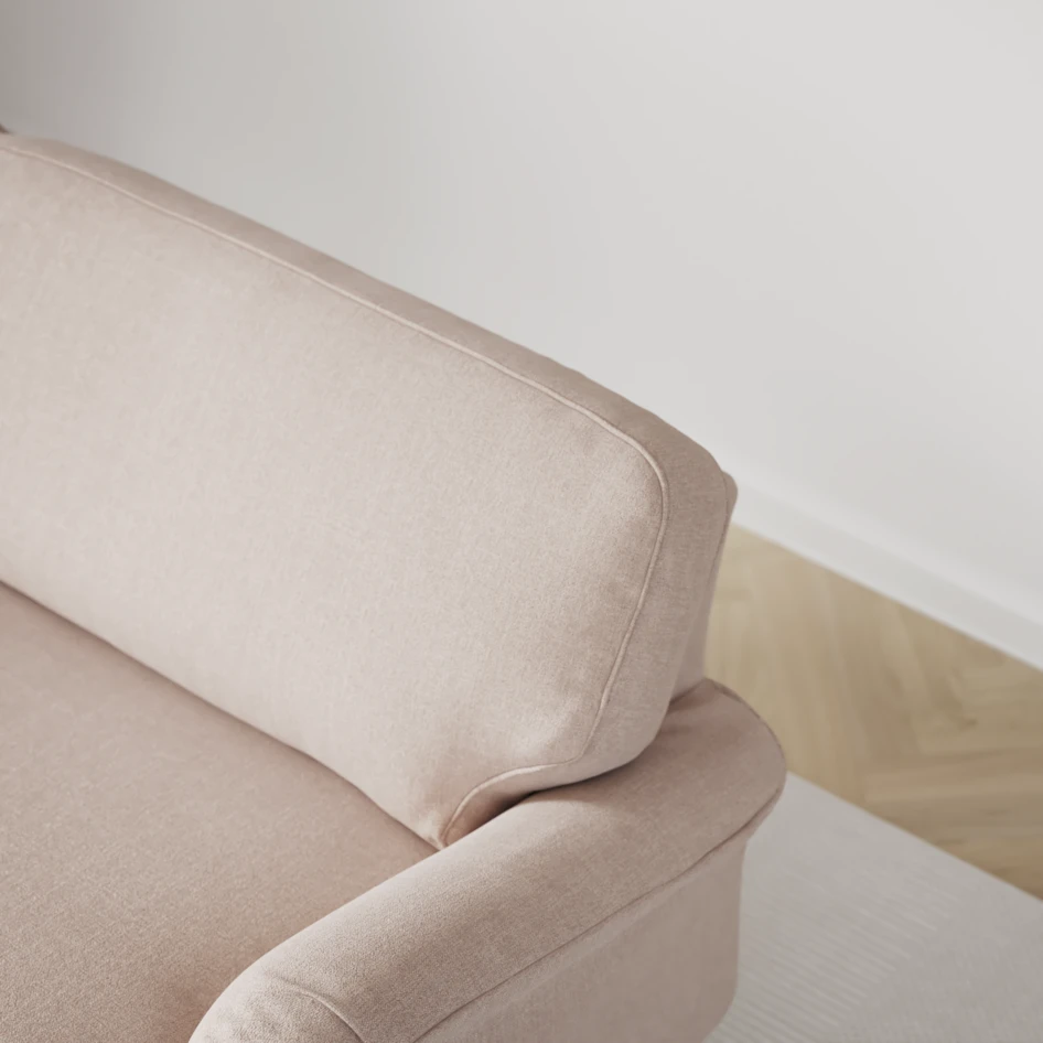 Oxford - 3-sits soffa svängd - Rosa