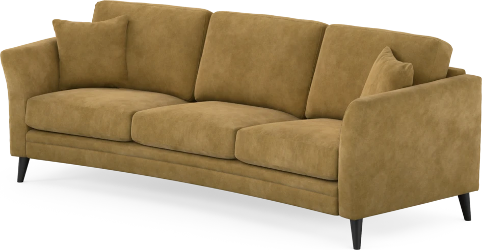 Eden - 3-sits soffa svängd - Gul