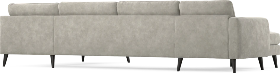 Bridge - 3-sits soffa med schäslong vänster och divan höger - Grå