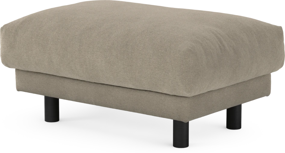 Cherrie - Fotpall 110, fast klädsel - Beige