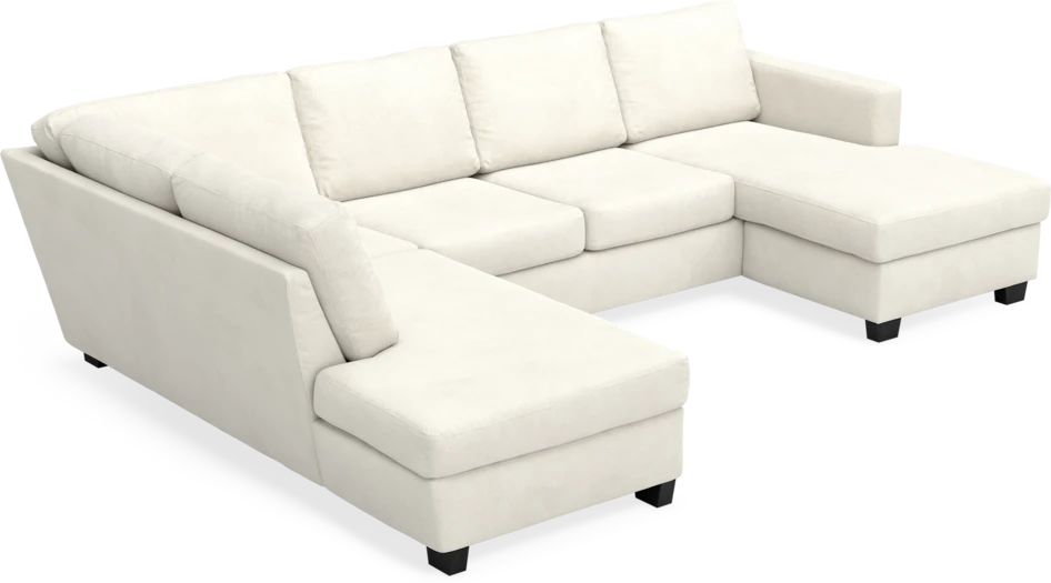 Friday - 3-sits soffa med divan vänster och schäslong höger - Vit