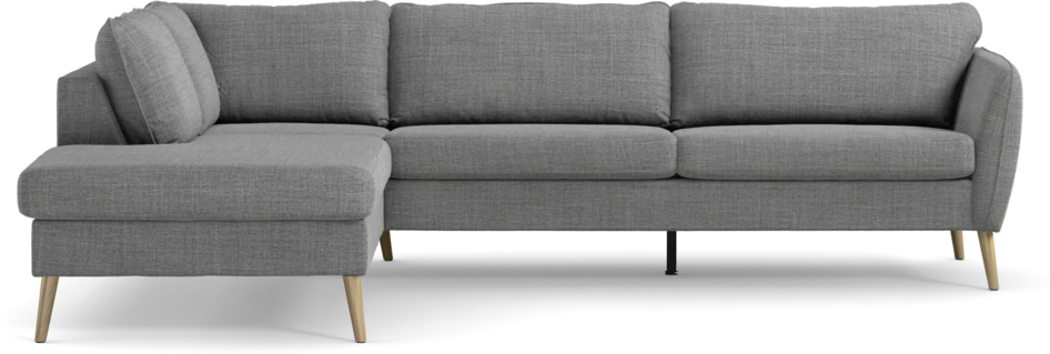 County - 2,5-sits soffa med divan vänster - Grå