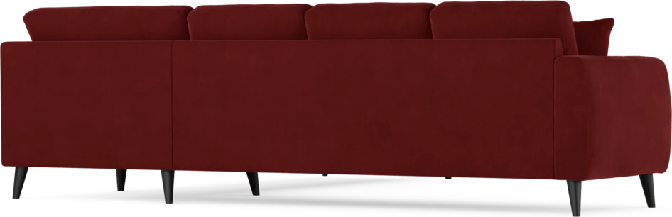 Eden - Hörnsoffa, 3+3-sits - Röd