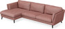 Madison - 3-sits soffa med schäslong vänster - Röd