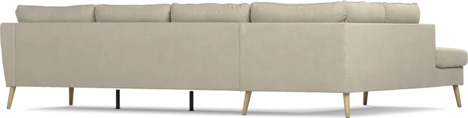 County - 3-sits soffa med divan vänster - Grå