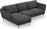 Madison Lux - 2-sits soffa med schäslong vänster - Grå