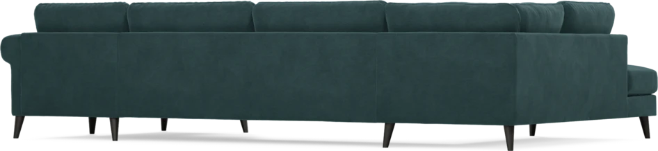 Bridge - 3-sits soffa med divan vänster och schäslong höger - Blå