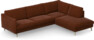Madison Lux - 3-sits soffa med divan höger - Orange