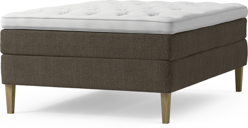 Delux Sense - Kontinentalsäng, enkelsäng 140 cm med bäddmadrass och sängben