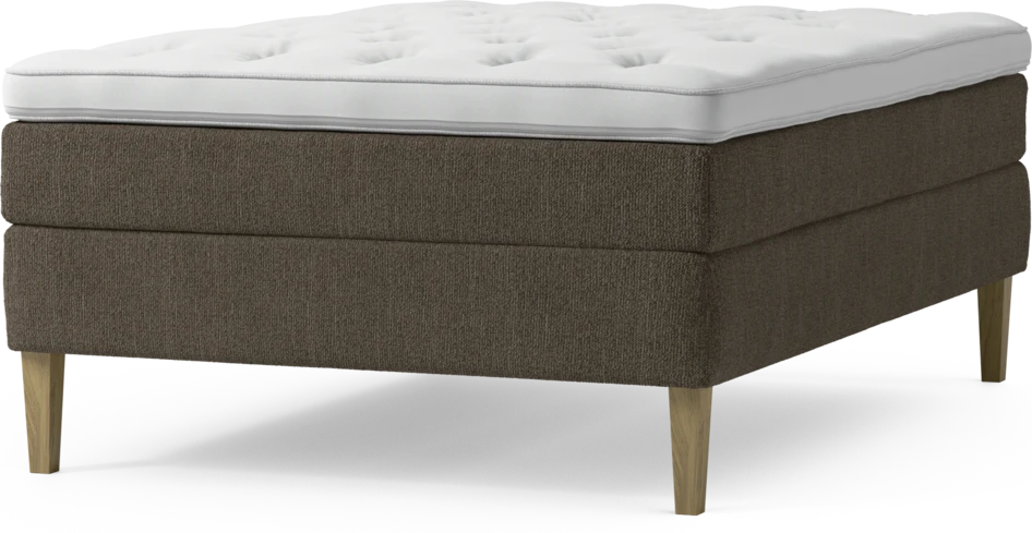Delux Sense - Kontinentalsäng, enkelsäng 140 cm med bäddmadrass och sängben
