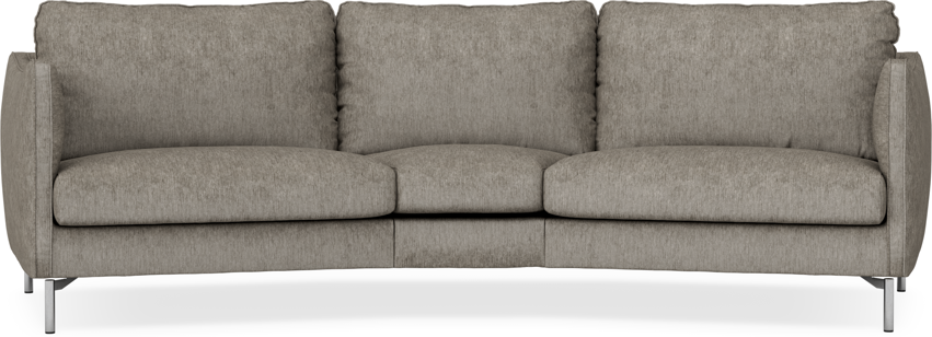 Madison - 3-sits soffa svängd, 90 cm - Grå