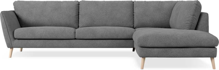 Madison Lux - 3-sits soffa med divan höger - Vit