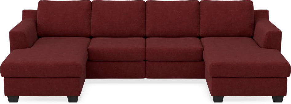 Friday - 2-sits soffa med två schäslonger - Rosa