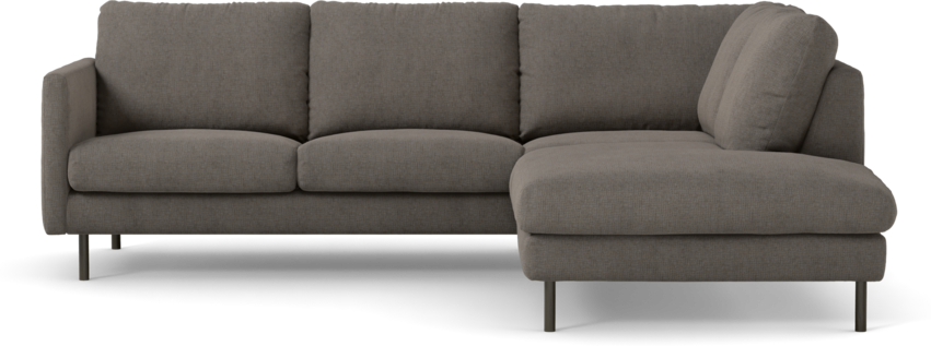 Madison Lux - 2-sits soffa med divan höger - Brun