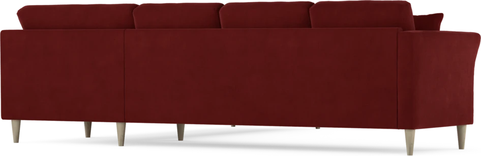 Eden - Hörnsoffa, 3+3-sits - Röd