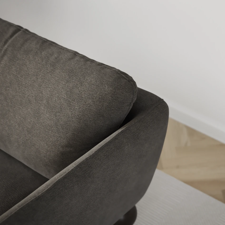 Madison Lux - 2-sits soffa med divan vänster och schäslong höger - Grå
