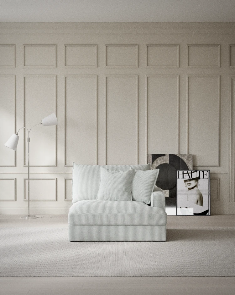 Rossi - 1,5-sits med armstöd höger - inspiration