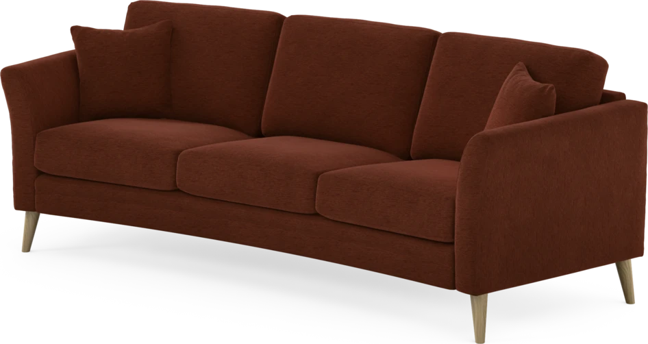 Eden - 3-sits soffa svängd - Orange