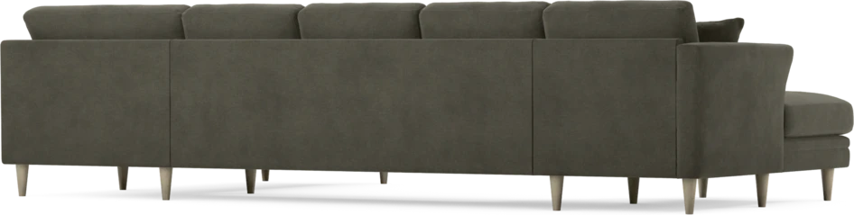 Eden - 3-sits soffa med schäslong vänster och divan höger - Grå