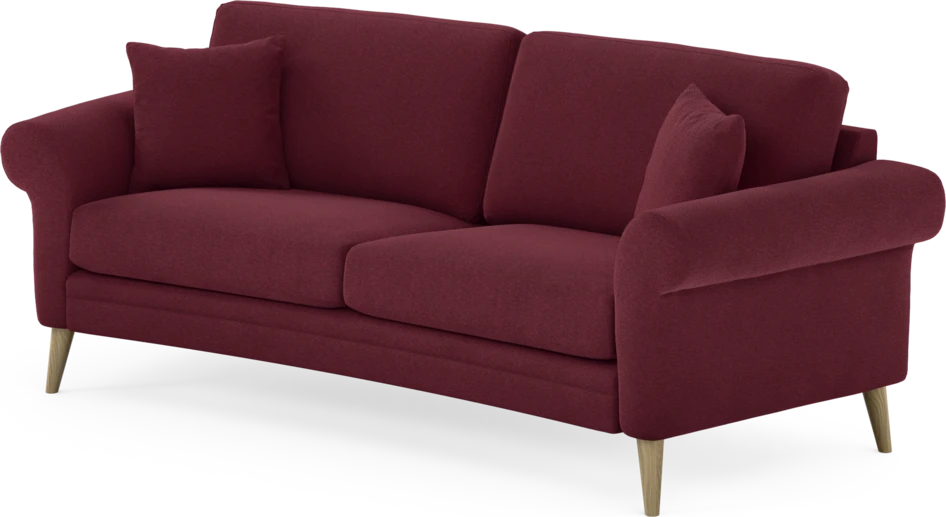 Eden - 2,5-sits soffa svängd - Röd