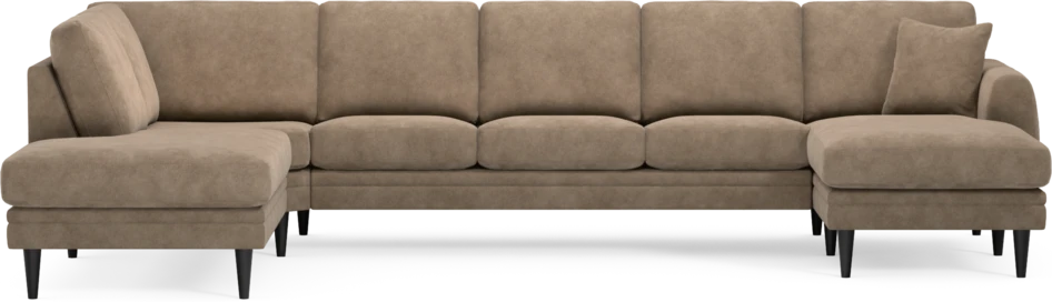 Eden - 3-sits soffa med divan vänster och schäslong höger - Beige
