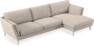 Madison Lux - 3-sits soffa med schäslong höger - Vit