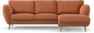 Madison - 2-sits soffa med schäslong höger - Orange