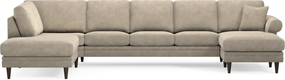 Eden - 3-sits soffa med divan vänster och schäslong höger - Beige