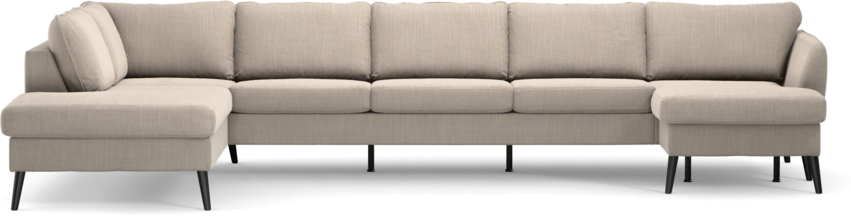 County - 4-sits soffa med divan vänster och schäslong höger - Beige