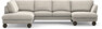 Madison Lux - 2-sits soffa med divan vänster och schäslong höger - Beige