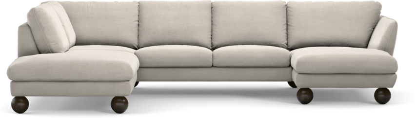 Madison Lux - 2-sits soffa med divan vänster och schäslong höger - Beige