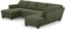 Friday - 3-sits soffa med schäslong vänster och divan höger - Grön